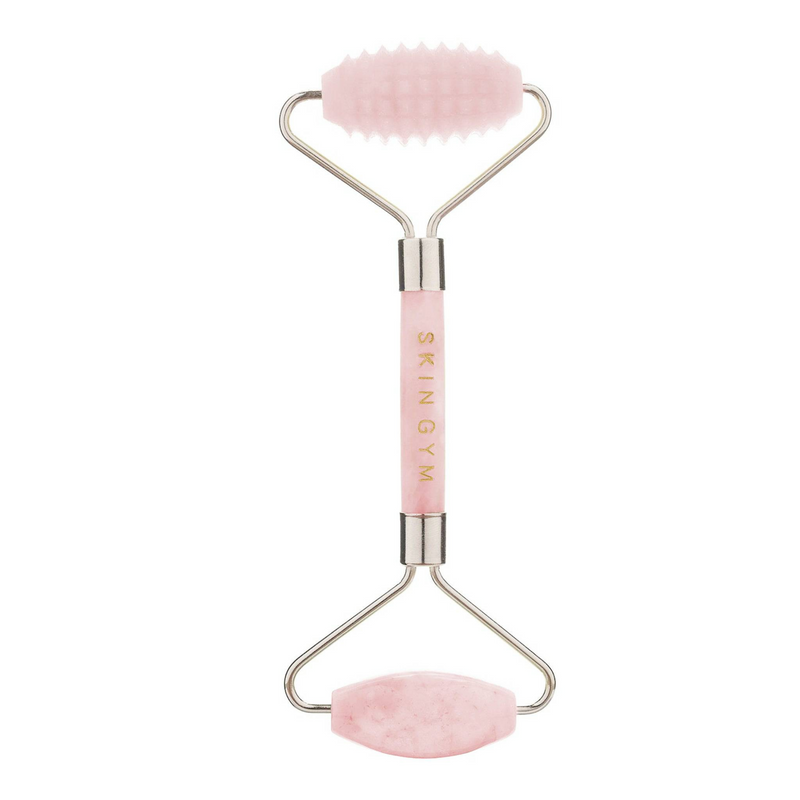 Skin Gym Rose Quartz 2D Texturized and Smooth Facial Roller - Skin Gym