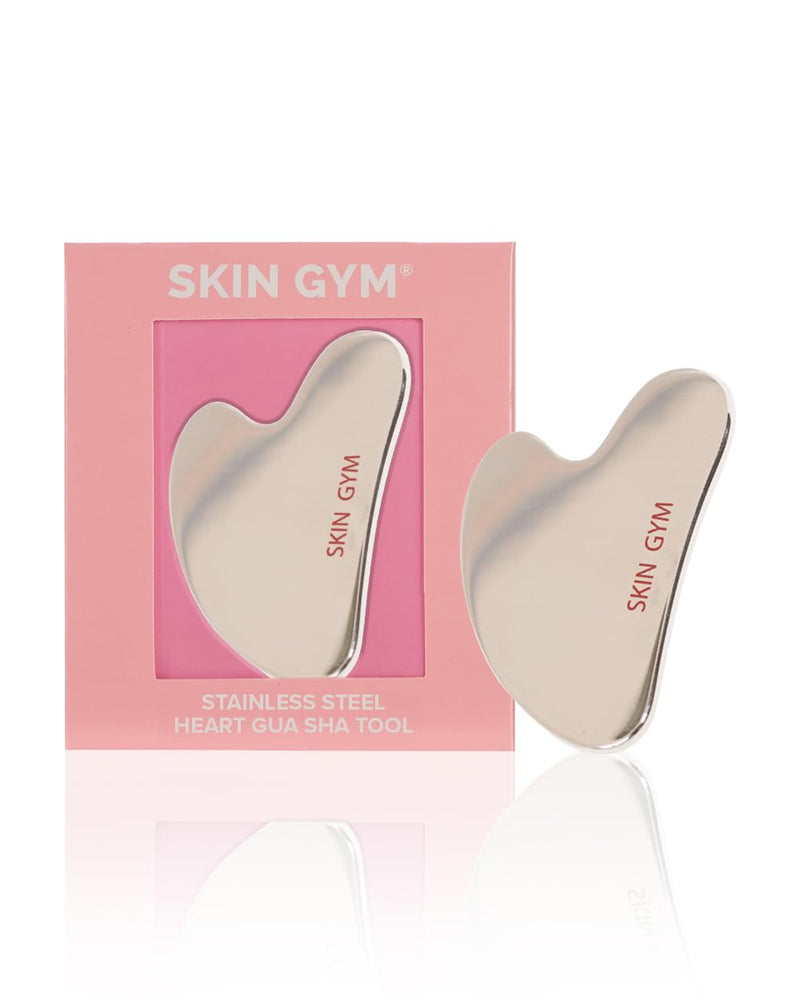 Skin Gym Cryo Stainless Steel Sculpty Heart Gua Sha Tool - Skin Gym