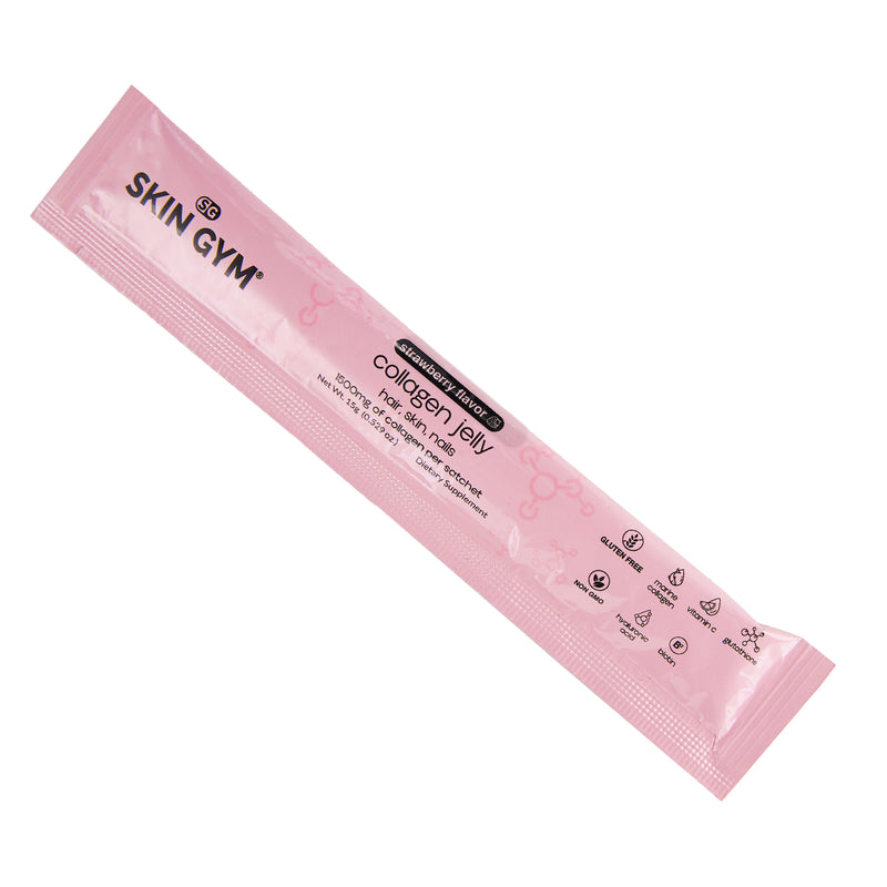 Strawberry Collagen Jelly Stick Single - Skin Gym