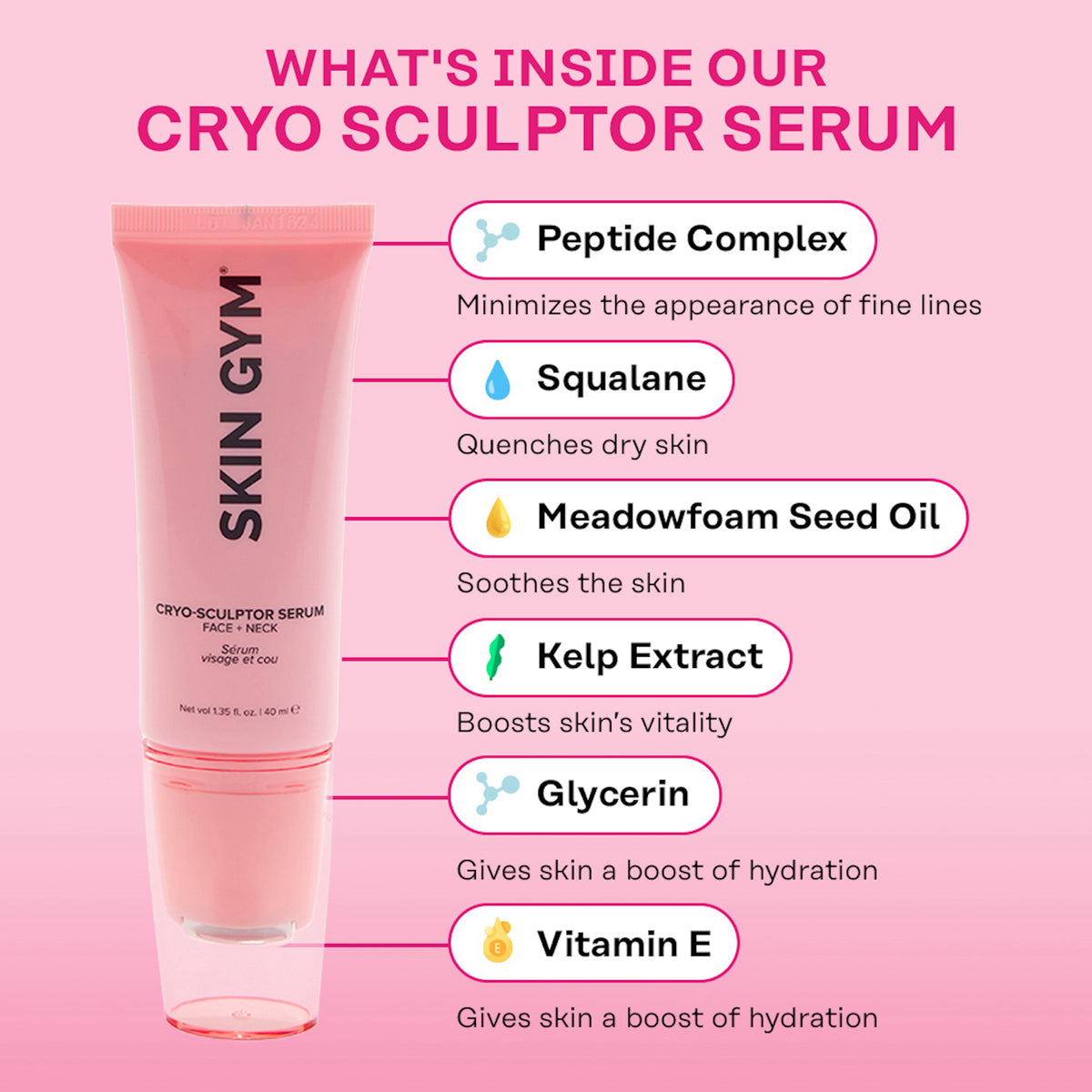 Cryo-Sculptor Face & Neck Serum - Skin Gym