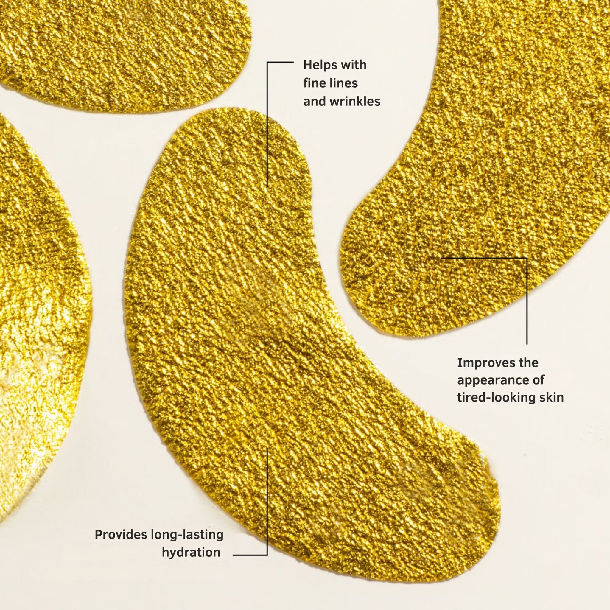 Gold Foil Eye Mask - 5 Pack