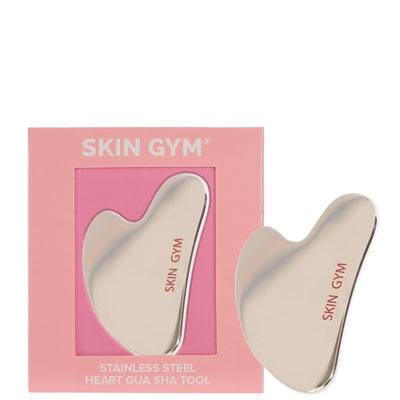 Cryo Stainless Steel Sculpty Heart Gua Sha Tool - Skin Gym