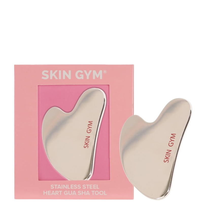 Cryo Stainless Steel Sculpty Heart Gua Sha Tool - Skin Gym