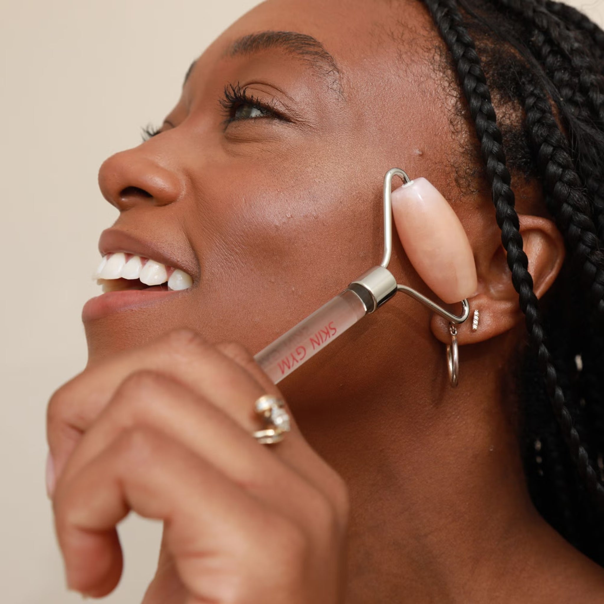 Rose Quartz Crystal Facial Roller
