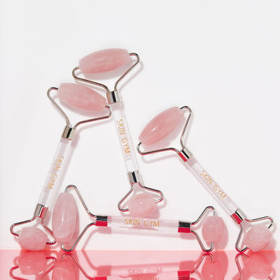 Rose Quartz Crystal Facial Roller - Skin Gym