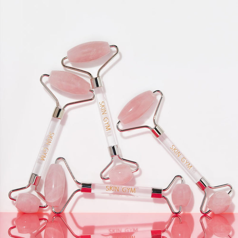Rose Quartz Crystal Facial Roller - Skin Gym