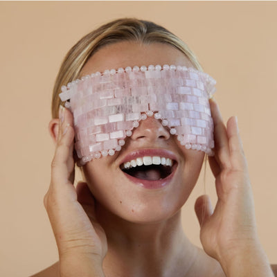 Rose Quartz Crystal Eye Mask - Skin Gym