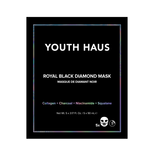 Youth Haus Royal Black Diamond™ Face Mask (5 pack) - Skin Gym