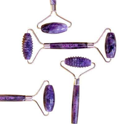 Skin Gym Amethyst 2D Texturized and Smooth Facial Roller - Skin Gym