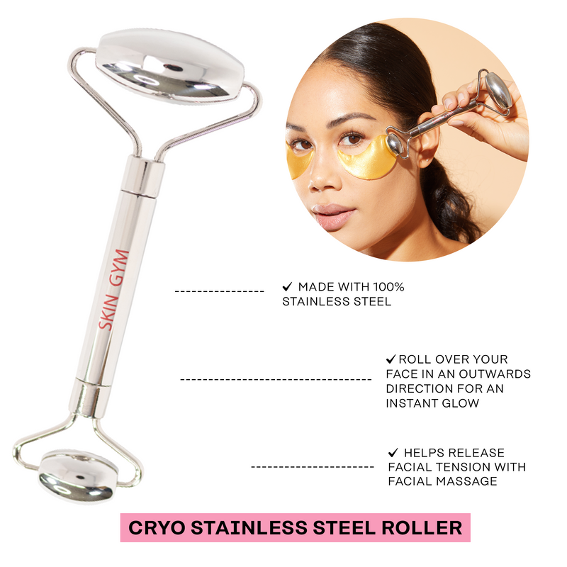 Cryo Stainless Steel Facial Roller - Skin Gym