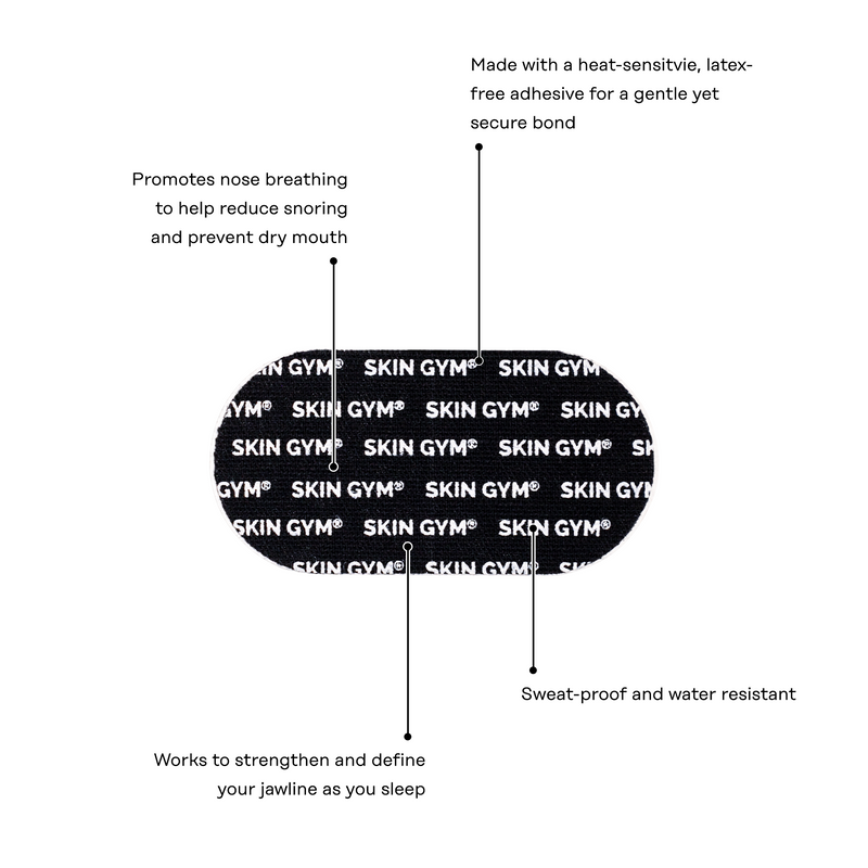 Mouth Tape - Black (30 Pack) - Skin Gym