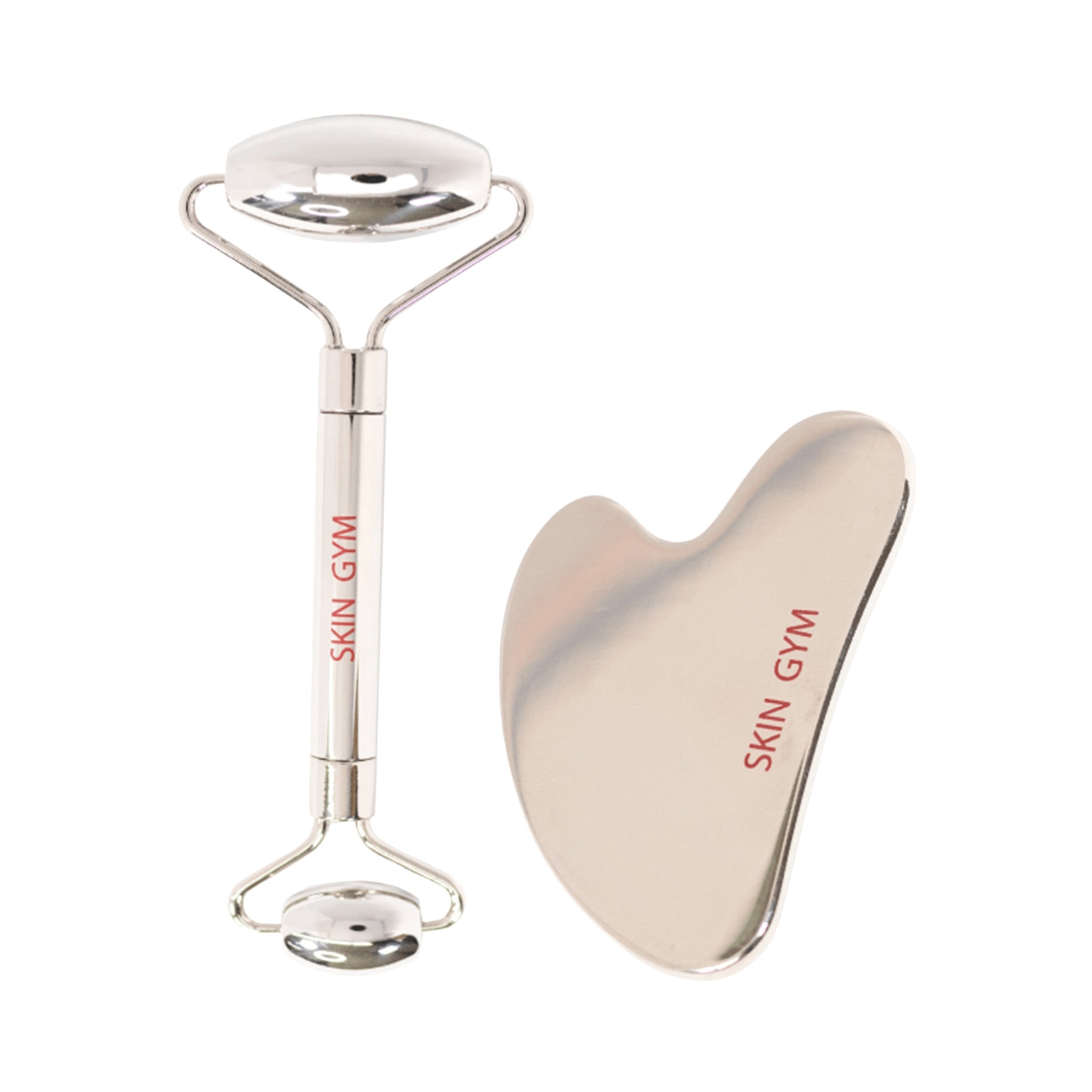 Cryo Stainless Steel Roller + Gua Sha Workout Set