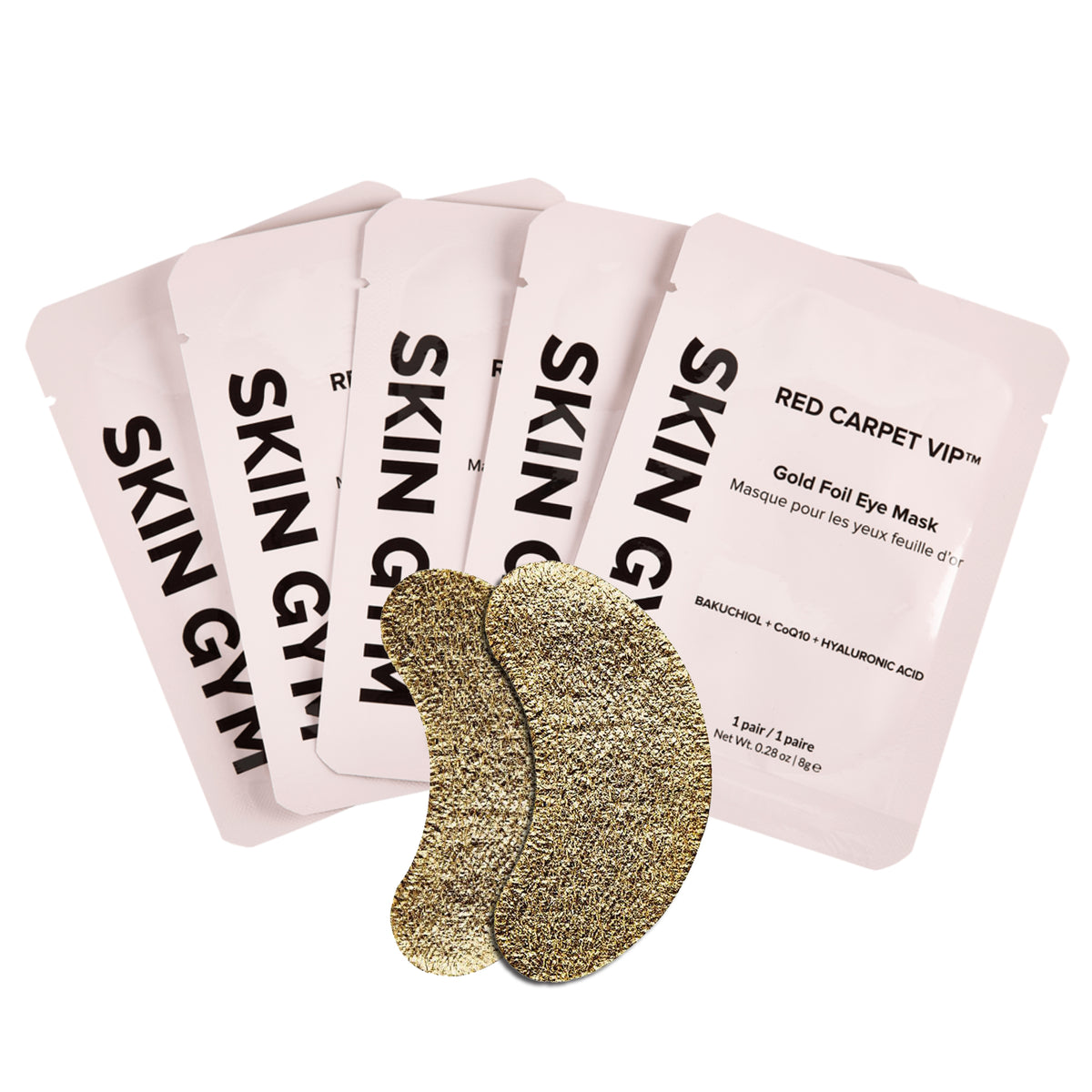 Gold Foil Eye Mask - 5 Pack - Skin Gym