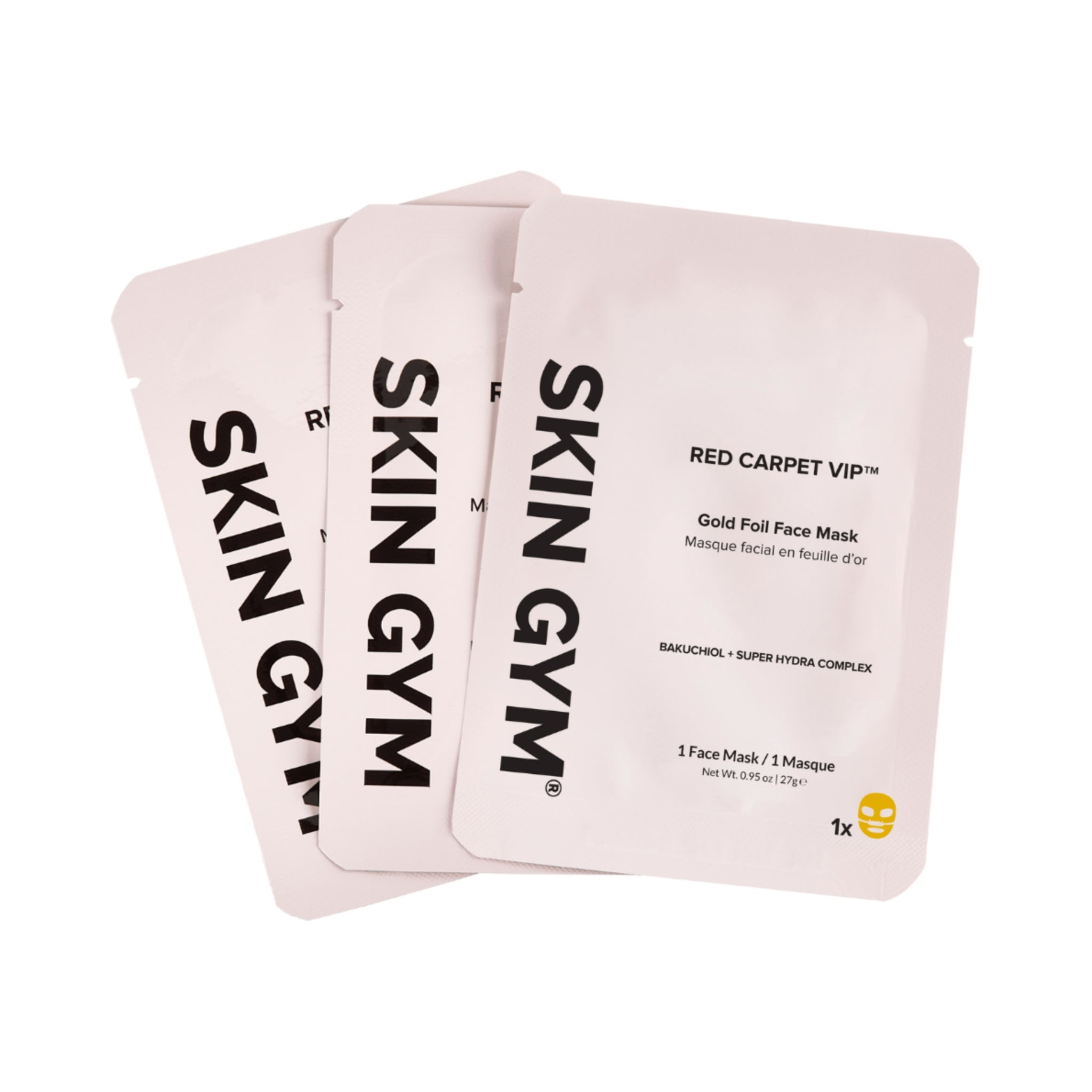 Gold Foil Face Mask - 3 Pack