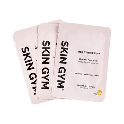 Gold Foil Face Mask - 3 Pack - Skin Gym