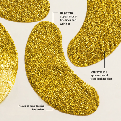 Gold Foil Eye Mask - 5 Pack - Skin Gym
