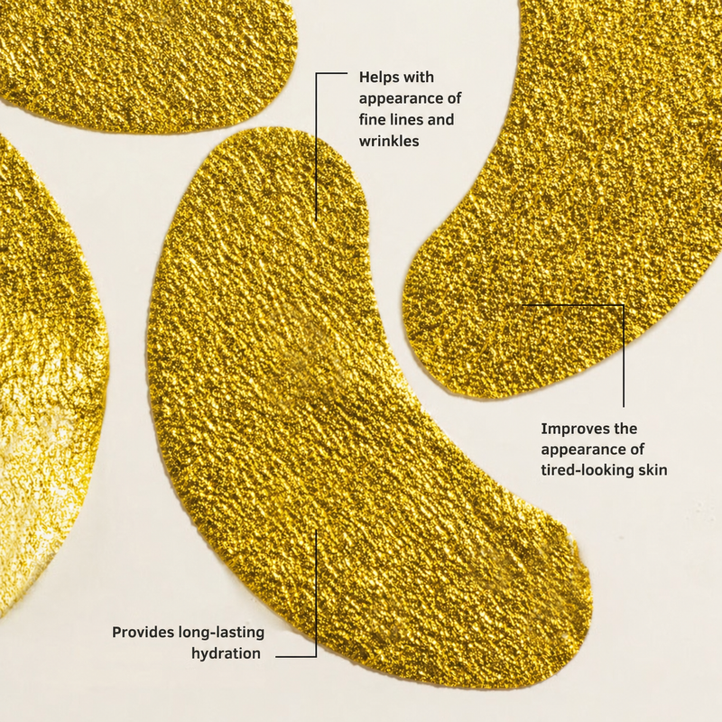 Gold Foil Eye Mask - 5 Pack - Skin Gym