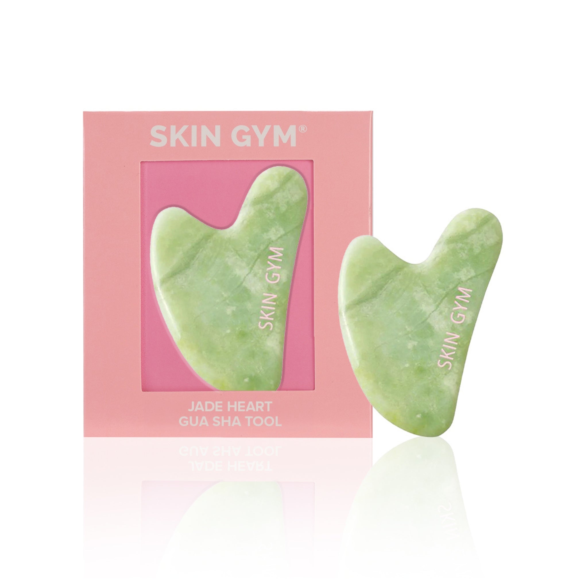 Jade Sculpty Heart Gua Sha Tool