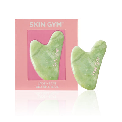 Jade Sculpty Heart Gua Sha Tool - Skin Gym