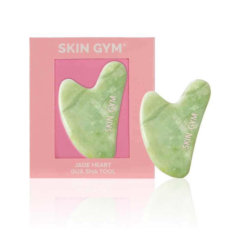 Jade Sculpty Heart Gua Sha Tool - Skin Gym