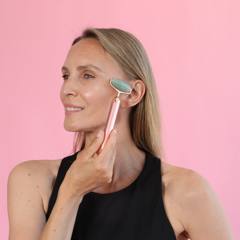 Jade Vibrating Lift & Contour Beauty Roller - Skin Gym