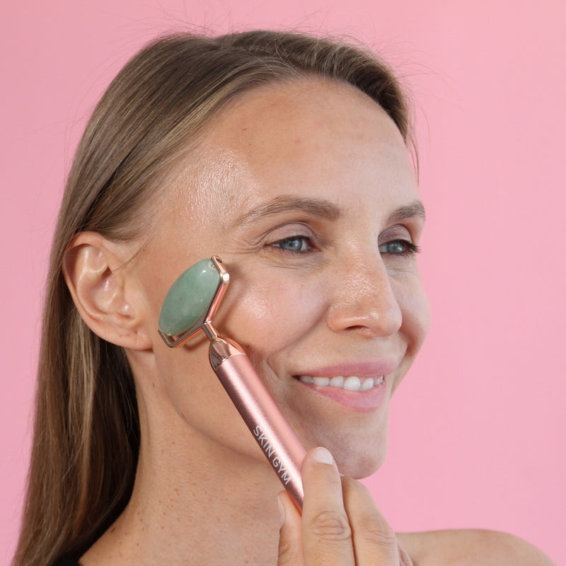 Jade Vibrating Lift & Contour Beauty Roller - Skin Gym