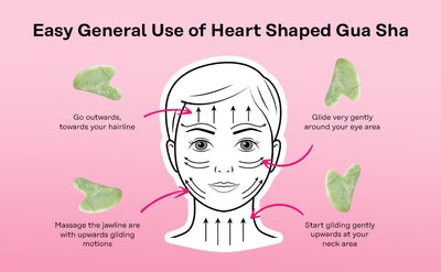 Jade Sculpty Heart Gua Sha Tool - Skin Gym