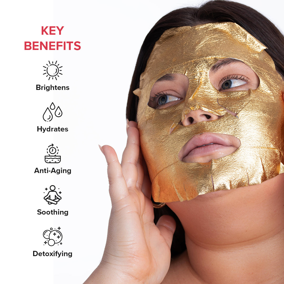Gold Foil Face Mask - Single
