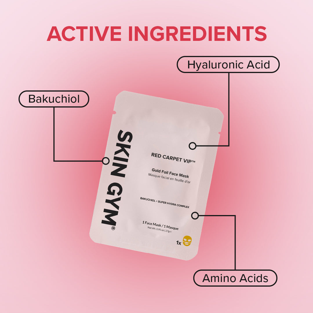 Gold Foil Face Mask - Single