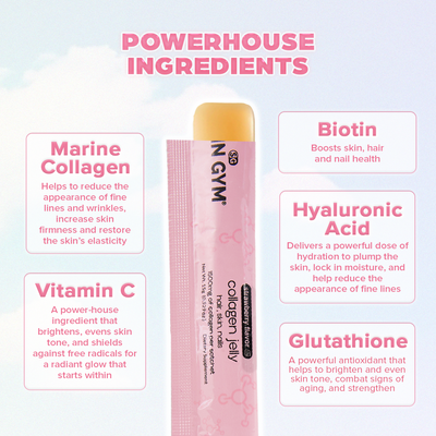 Strawberry Collagen Jelly Stick Single - Skin Gym