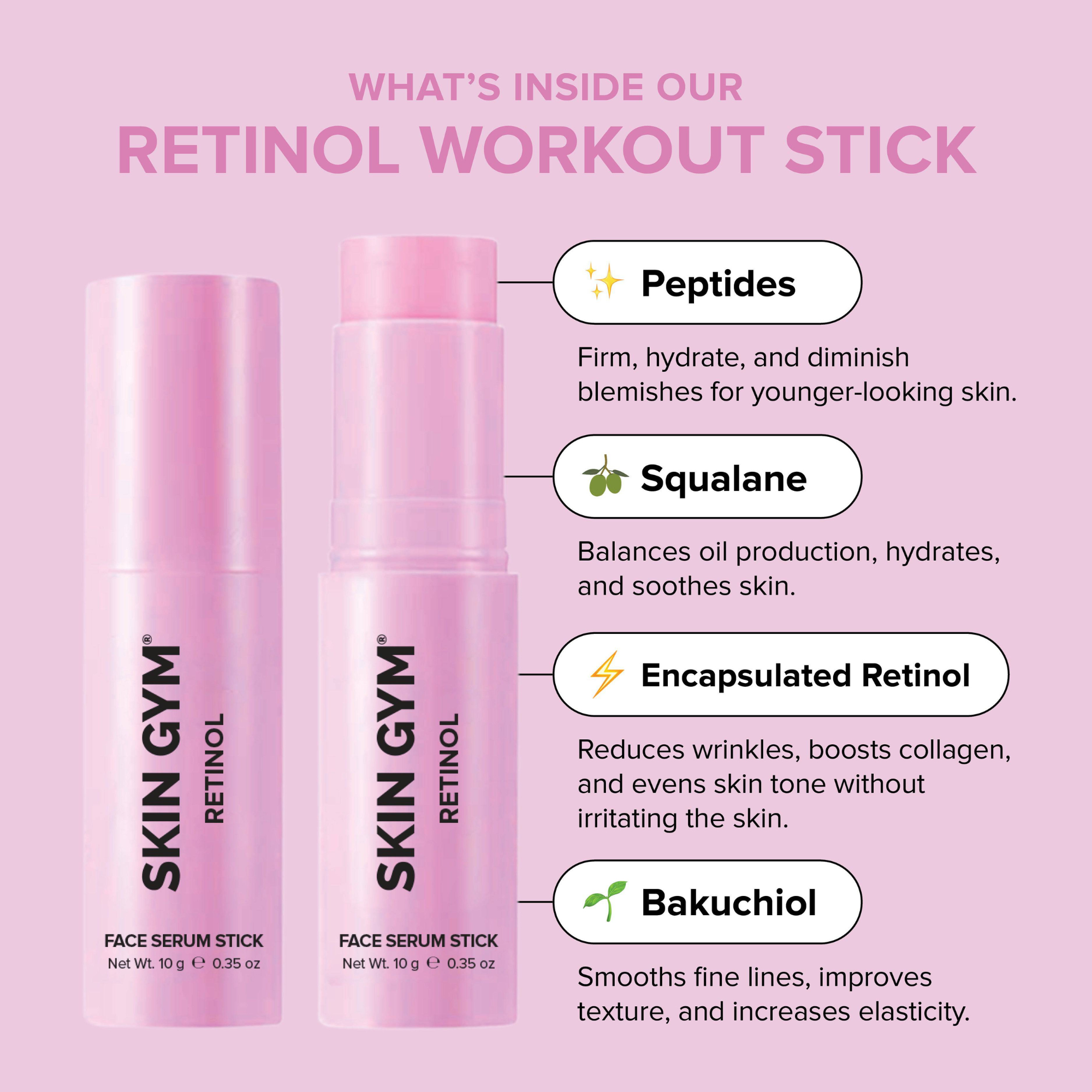 Retinol Face Serum Stick Skin Gym