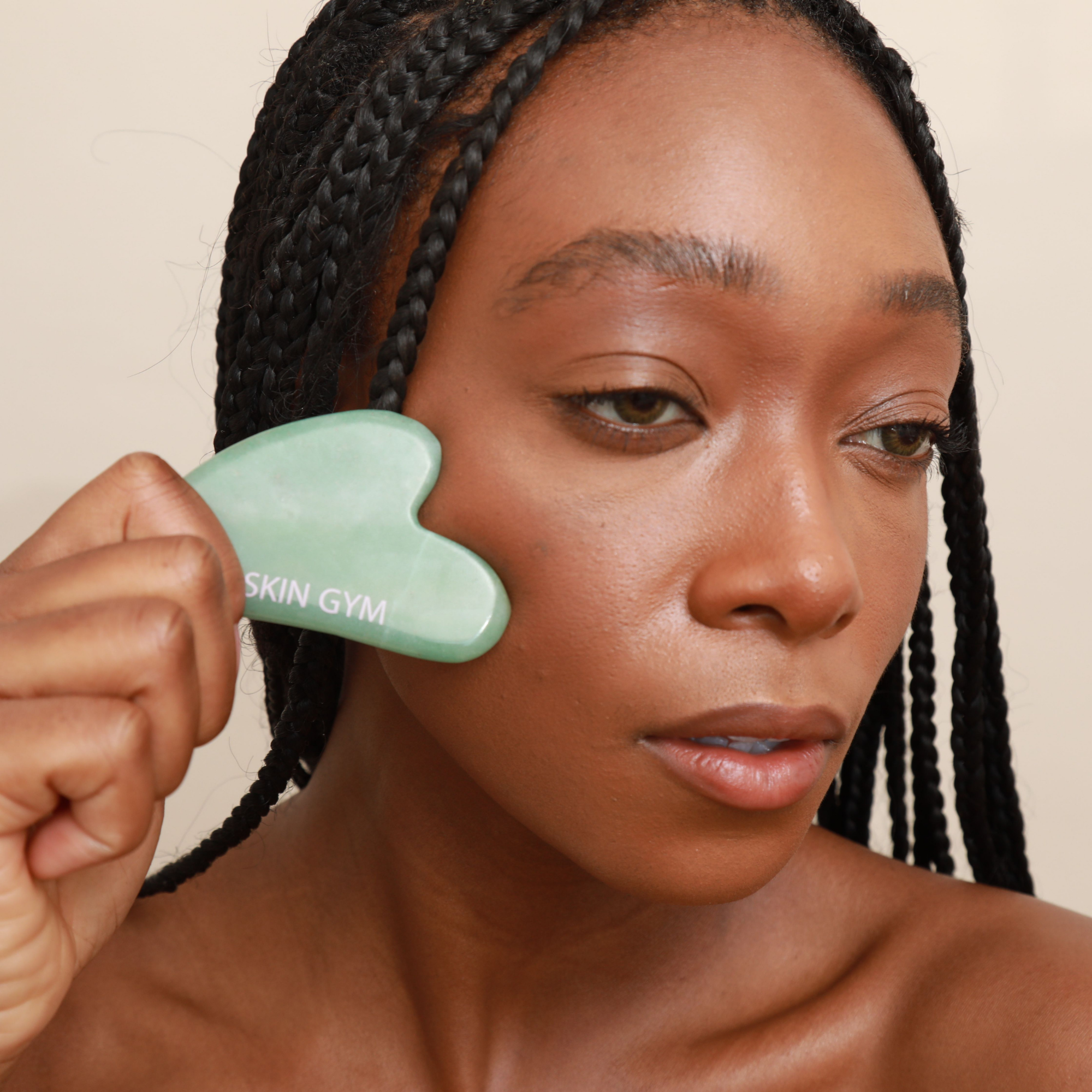 Jade Sculpty Heart Gua Sha Tool Preview