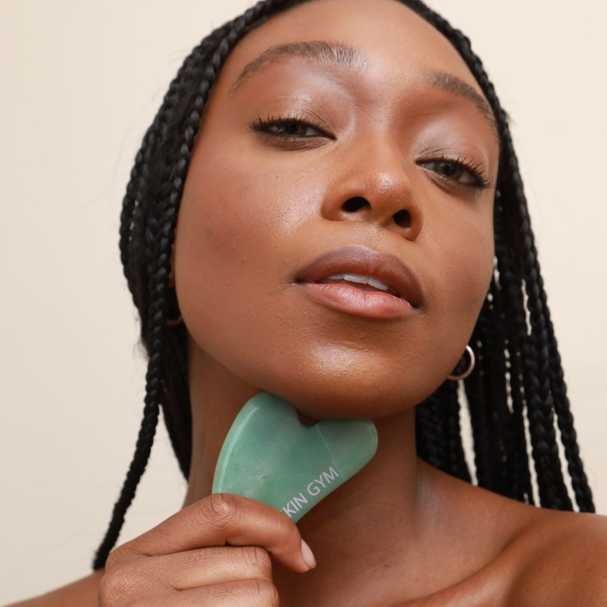 Jade Sculpty Heart Gua Sha Tool Preview