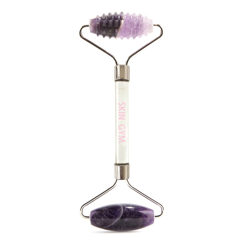 Amethyst 2D Texturized and Smooth Facial Roller - Skin Gym