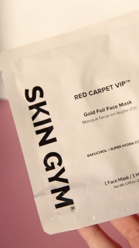 Gold Foil Face Mask - 3 Pack