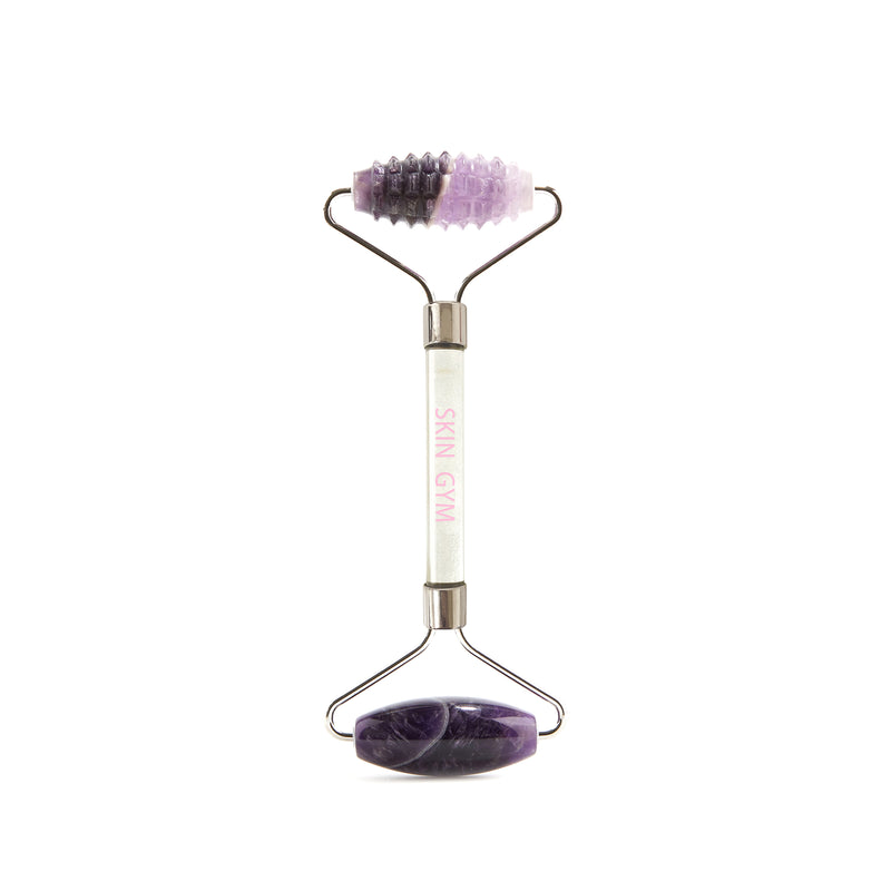 Skin Gym Amethyst 2D Texturized and Smooth Facial Roller - Skin Gym